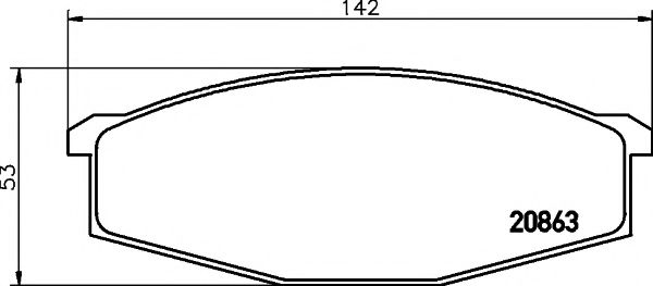 Тормозные колодки BEHR/HELLA 8DB 355 007-291