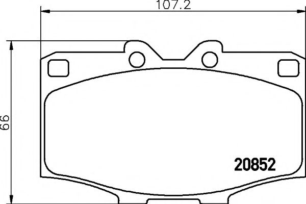 Тормозные колодки BEHR/HELLA 8DB 355 007-301