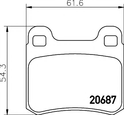 Тормозные колодки BEHR/HELLA 8DB 355 007-351