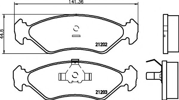 Тормозные колодки BEHR/HELLA 8DB 355 007-391