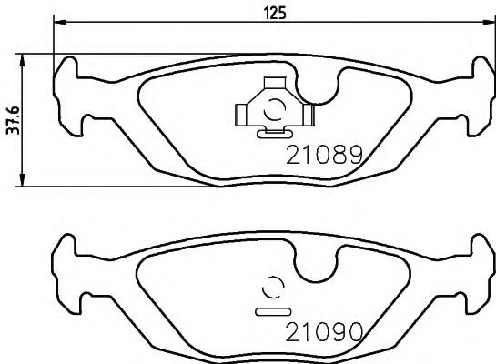 Тормозные колодки BEHR/HELLA 8DB 355 007-521