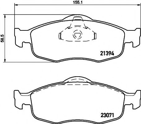 Тормозные колодки BEHR/HELLA 8DB 355 007-641