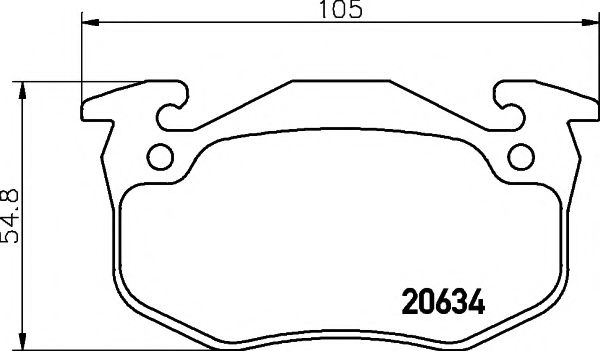 Тормозные колодки BEHR/HELLA 8DB 355 007-661