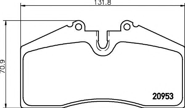 Тормозные колодки BEHR/HELLA 8DB 355 007-701