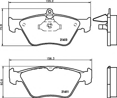 Тормозные колодки BEHR/HELLA 8DB 355 007-731