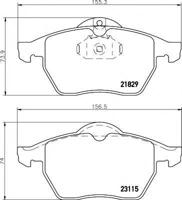 Тормозные колодки BEHR/HELLA 8DB 355 007-771