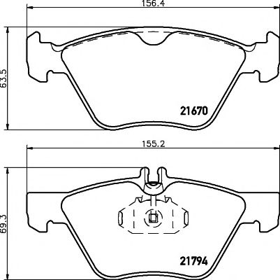 Тормозные колодки BEHR/HELLA 8DB 355 007-861