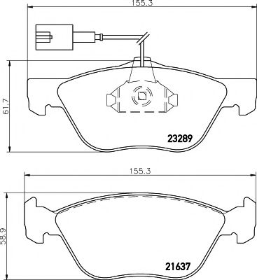 Тормозные колодки BEHR/HELLA 8DB 355 007-931