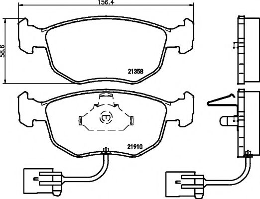 Тормозные колодки BEHR/HELLA 8DB 355 007-991