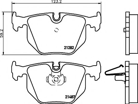 Тормозные колодки BEHR/HELLA 8DB 355 008-091