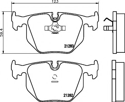 Тормозные колодки BEHR/HELLA 8DB 355 008-121