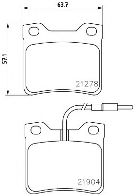 Тормозные колодки BEHR/HELLA 8DB 355 008-171