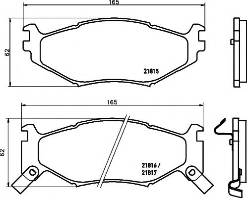 Тормозные колодки BEHR/HELLA 8DB 355 008-211