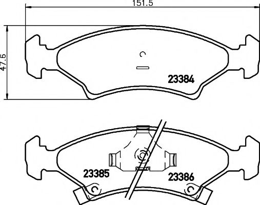 Тормозные колодки BEHR/HELLA 8DB 355 008-241