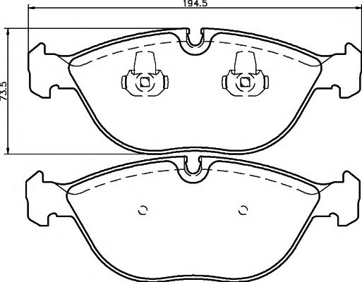 Тормозные колодки BEHR/HELLA 8DB 355 008-261