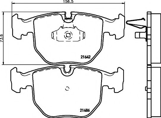 Тормозные колодки BEHR/HELLA 8DB 355 008-281