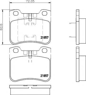 Тормозные колодки BEHR/HELLA 8DB 355 008-301