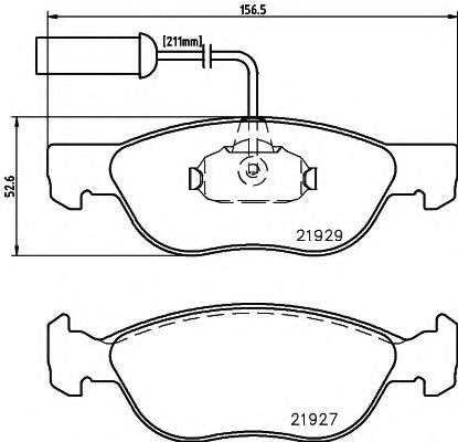 Тормозные колодки BEHR/HELLA 8DB 355 008-321