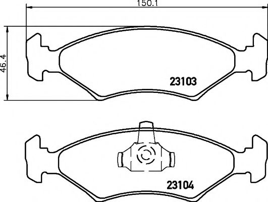 Тормозные колодки BEHR/HELLA 8DB 355 008-331