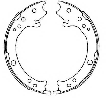 Тормозные колодки барабанные BEHR/HELLA 8DA 355 050-841