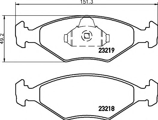 Тормозные колодки BEHR/HELLA 8DB 355 008-381