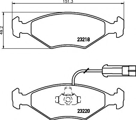 Тормозные колодки BEHR/HELLA 8DB 355 008-391