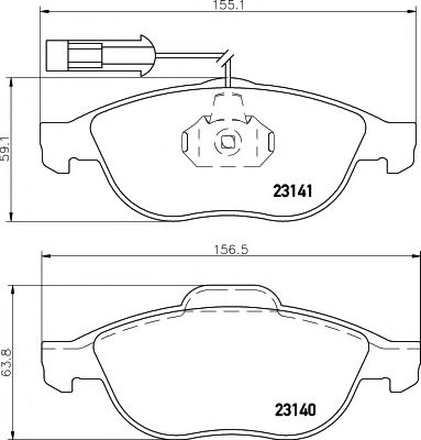 Тормозные колодки BEHR/HELLA 8DB 355 008-421