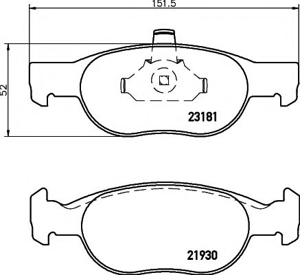Тормозные колодки BEHR/HELLA 8DB 355 008-431