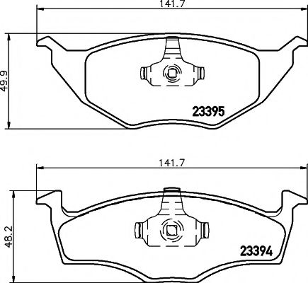 Тормозные колодки BEHR/HELLA 8DB 355 008-481