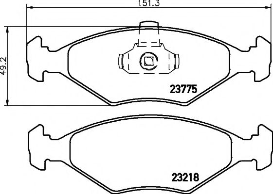 Тормозные колодки BEHR/HELLA 8DB 355 008-511