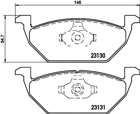 Тормозные колодки BEHR/HELLA 8DB 355 008-591