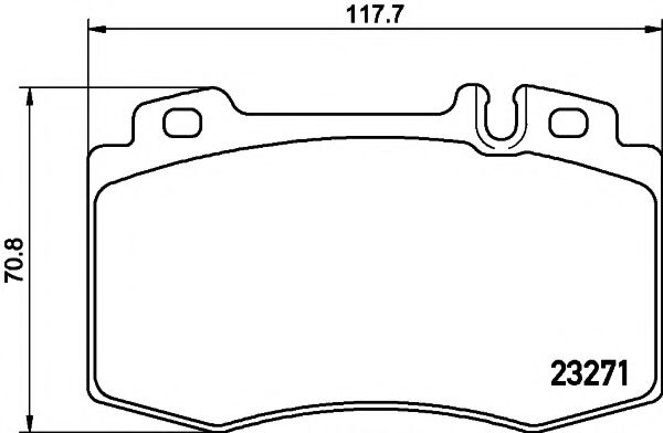 Тормозные колодки BEHR/HELLA 8DB 355 008-691