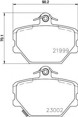 Тормозные колодки BEHR/HELLA 8DB 355 008-721