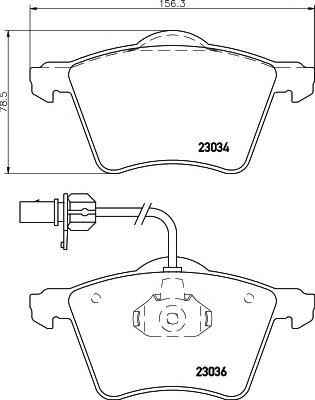 Тормозные колодки BEHR/HELLA 8DB 355 008-771