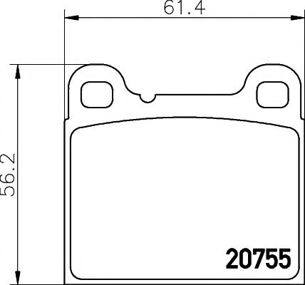 Тормозные колодки BEHR/HELLA 8DB 355 008-801
