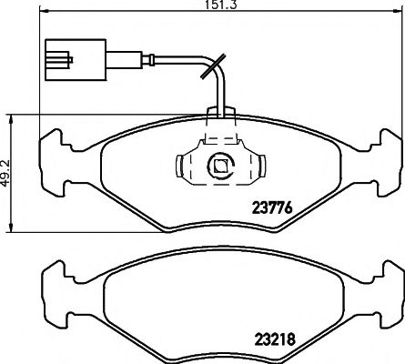 Тормозные колодки BEHR/HELLA 8DB 355 008-811