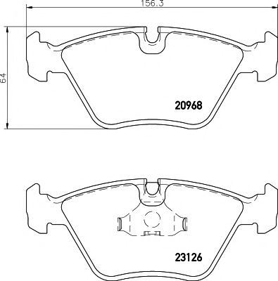 Тормозные колодки BEHR/HELLA 8DB 355 008-971