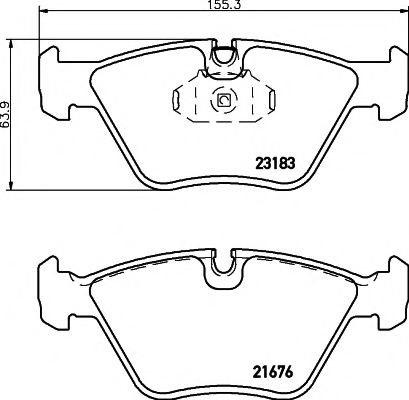 Тормозные колодки BEHR/HELLA 8DB 355 009-001