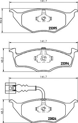 Тормозные колодки BEHR/HELLA 8DB 355 009-021