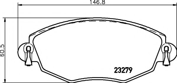 Тормозные колодки BEHR/HELLA 8DB 355 009-071