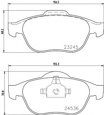 Тормозные колодки BEHR/HELLA 8DB 355 009-101