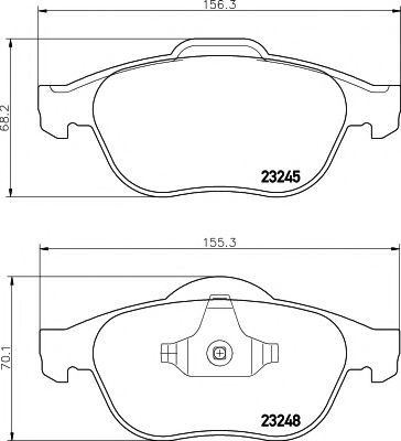 Тормозные колодки BEHR/HELLA 8DB 355 009-111