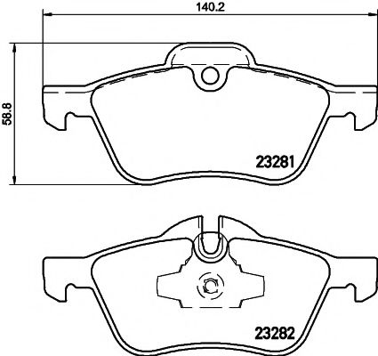 Тормозные колодки BEHR/HELLA 8DB 355 009-171