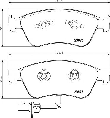 Тормозные колодки BEHR/HELLA 8DB 355 009-211