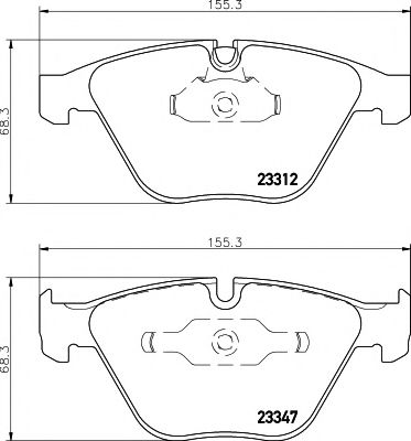 Тормозные колодки BEHR/HELLA 8DB 355 009-271