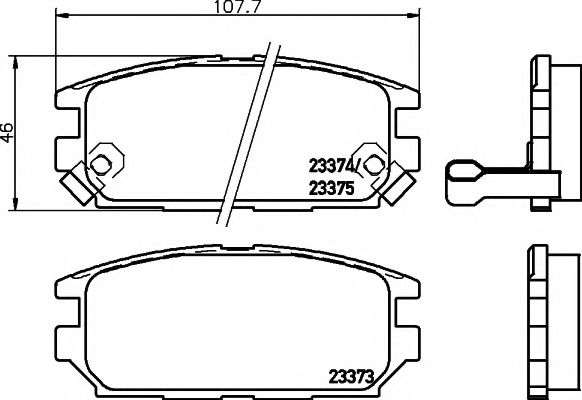 Тормозные колодки BEHR/HELLA 8DB 355 009-291