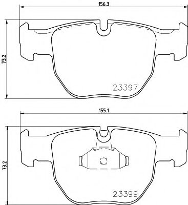Тормозные колодки BEHR/HELLA 8DB 355 009-301