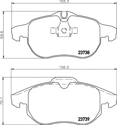 Тормозные колодки BEHR/HELLA 8DB 355 009-311