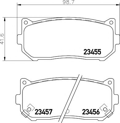 Тормозные колодки BEHR/HELLA 8DB 355 009-341