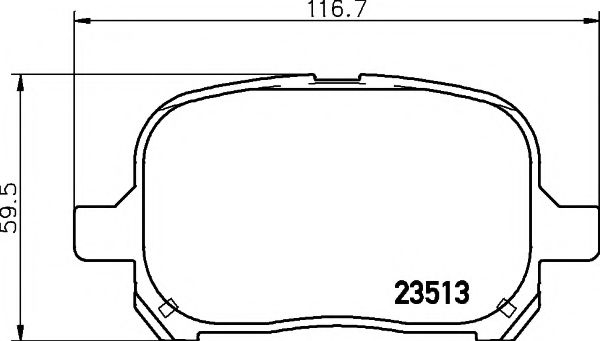 Тормозные колодки BEHR/HELLA 8DB 355 009-351
